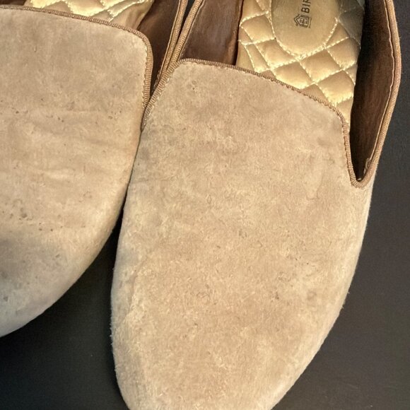 Birdies The Starling Beige Suede Flats Size 8 - Picture 3 of 6